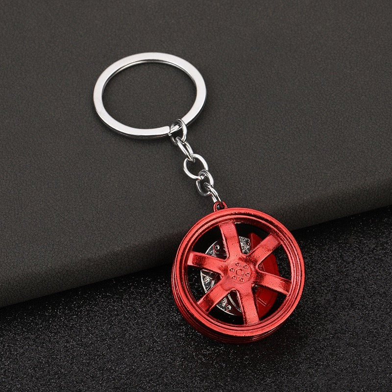 Metal KeyChain Wheel Bag Accessories