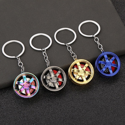 Metal KeyChain Wheel Bag Accessories