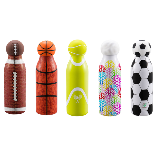 NEW World Trophy Water Bottles Customizable Ball Bottle Sport Legacy Thermos Customized Football flask