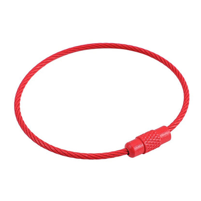 Metal candy color paint color wire ring key ring handmade pendant small jewelry accessories