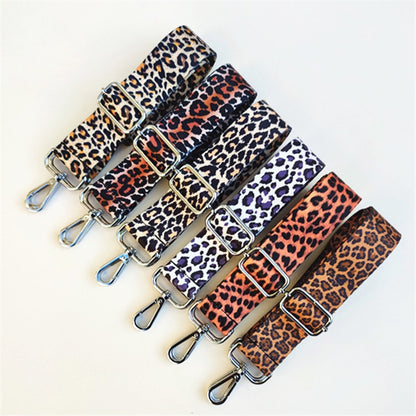 Leopard Print Wide Shoulder Strap - Comfortable Bag Strap Replacement for Messenger Bags, Totes & Purses