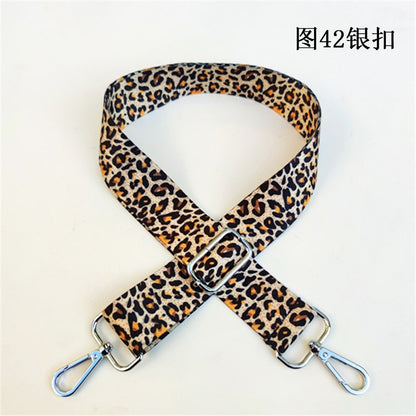 Leopard Print Wide Shoulder Strap - Comfortable Bag Strap Replacement for Messenger Bags, Totes & Purses