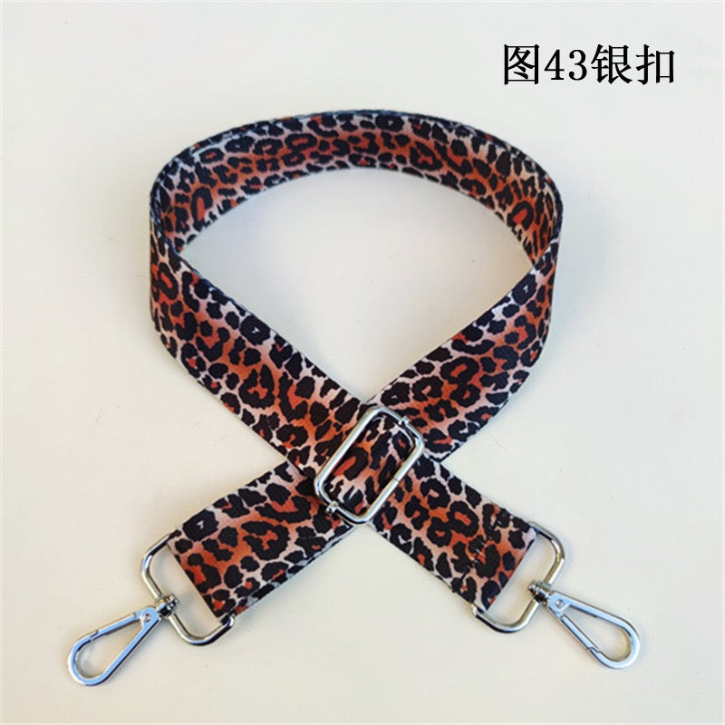 Leopard Print Wide Shoulder Strap - Comfortable Bag Strap Replacement for Messenger Bags, Totes & Purses