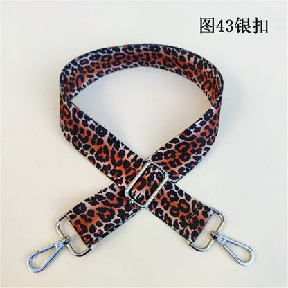 Leopard Print Wide Shoulder Strap - Comfortable Bag Strap Replacement for Messenger Bags, Totes & Purses