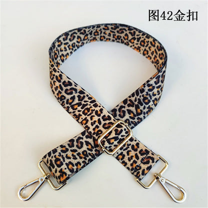 Leopard Print Wide Shoulder Strap - Comfortable Bag Strap Replacement for Messenger Bags, Totes & Purses