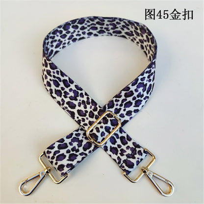 Leopard Print Wide Shoulder Strap - Comfortable Bag Strap Replacement for Messenger Bags, Totes & Purses