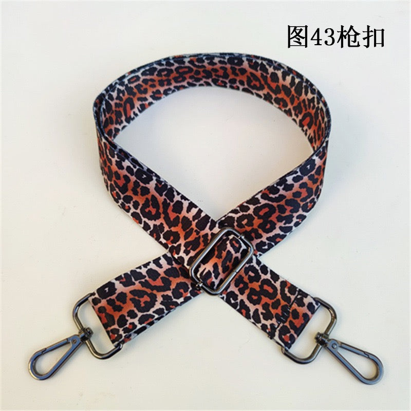 Leopard Print Wide Shoulder Strap - Comfortable Bag Strap Replacement for Messenger Bags, Totes & Purses