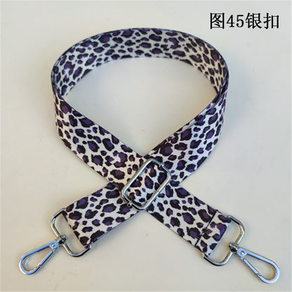 Leopard Print Wide Shoulder Strap - Comfortable Bag Strap Replacement for Messenger Bags, Totes & Purses