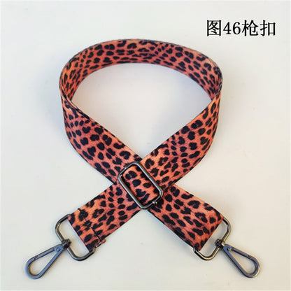 Leopard Print Wide Shoulder Strap - Comfortable Bag Strap Replacement for Messenger Bags, Totes & Purses
