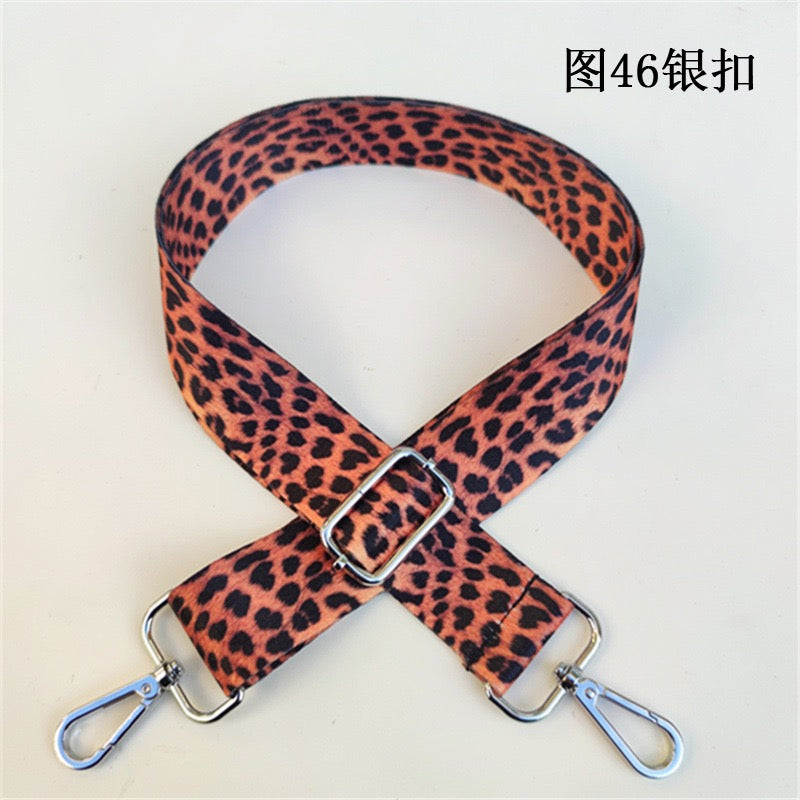 Leopard Print Wide Shoulder Strap - Comfortable Bag Strap Replacement for Messenger Bags, Totes & Purses