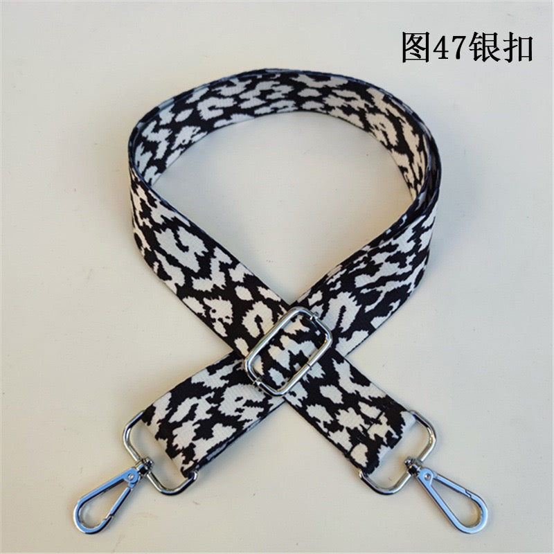 Leopard Print Wide Shoulder Strap - Comfortable Bag Strap Replacement for Messenger Bags, Totes & Purses
