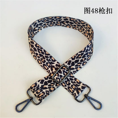 Leopard Print Wide Shoulder Strap - Comfortable Bag Strap Replacement for Messenger Bags, Totes & Purses