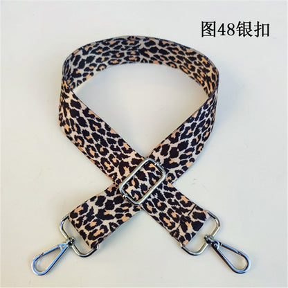 Leopard Print Wide Shoulder Strap - Comfortable Bag Strap Replacement for Messenger Bags, Totes & Purses