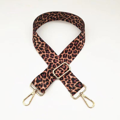 Leopard Print Wide Shoulder Strap - Comfortable Bag Strap Replacement for Messenger Bags, Totes & Purses