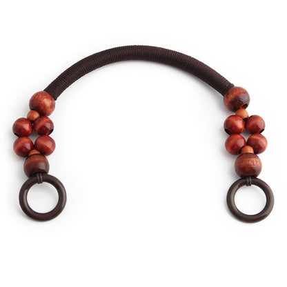 Boho Wooden Bead Handles - Set of 16 for DIY Woven Bags