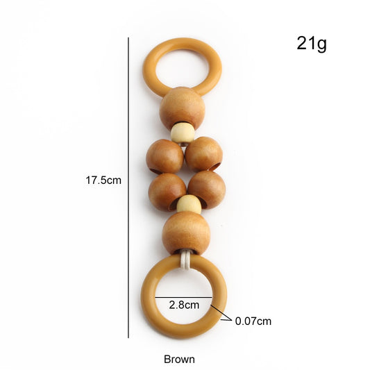 Boho Wooden Bead Handles - Set of 16 for DIY Woven Bags