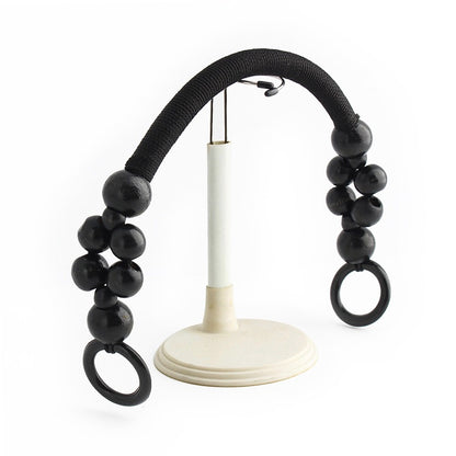 Boho Wooden Bead Handles - Set of 16 for DIY Woven Bags