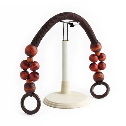 Boho Wooden Bead Handles - Set of 16 for DIY Woven Bags