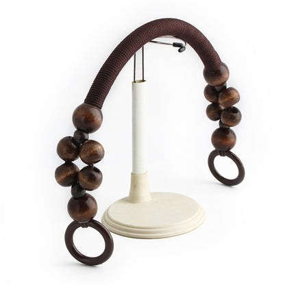 Boho Wooden Bead Handles - Set of 16 for DIY Woven Bags