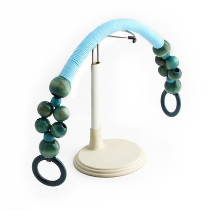 Boho Wooden Bead Handles - Set of 16 for DIY Woven Bags