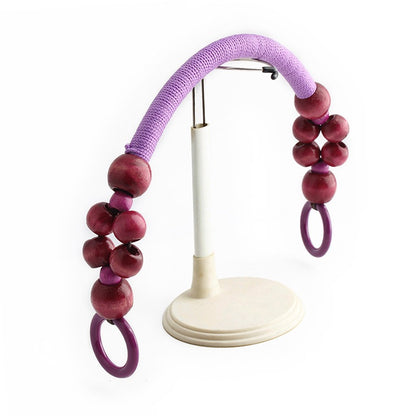 Boho Wooden Bead Handles - Set of 16 for DIY Woven Bags