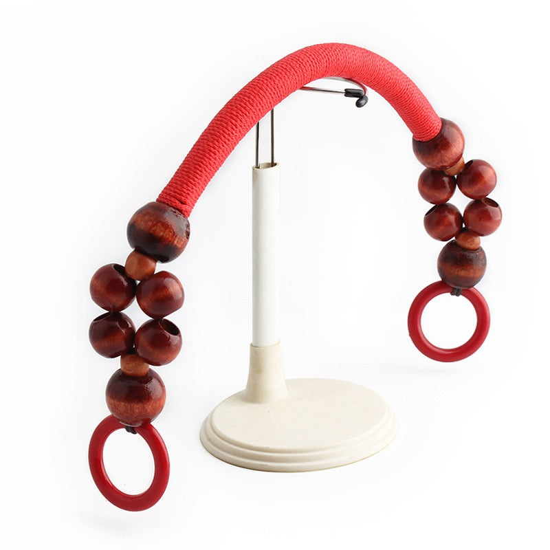 Boho Wooden Bead Handles - Set of 16 for DIY Woven Bags