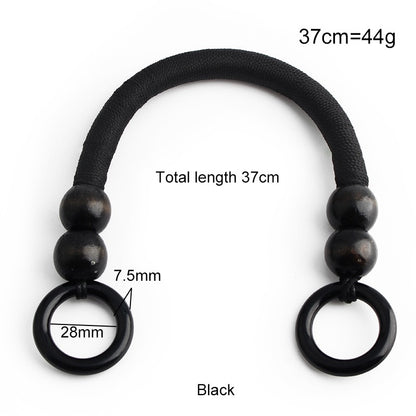 Boho Wooden Bead Handles - Set of 16 for DIY Woven Bags