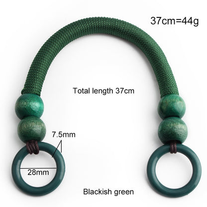 Boho Wooden Bead Handles - Set of 16 for DIY Woven Bags