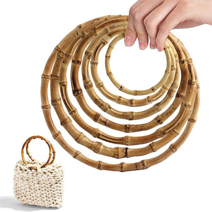 Natural Bamboo Handle Rings - Wholesale Direct for DIY Bags, Luggage & Accessories