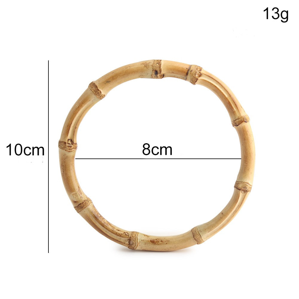 Natural Bamboo Handle Rings - Wholesale Direct for DIY Bags, Luggage & Accessories