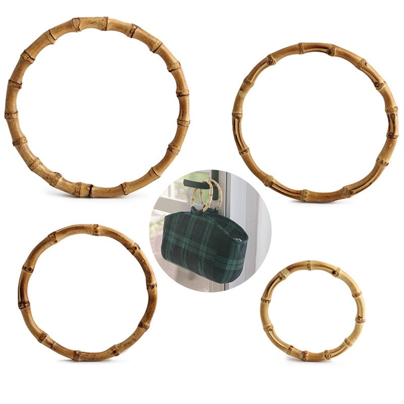 Natural Bamboo Handle Rings - Wholesale Direct for DIY Bags, Luggage & Accessories