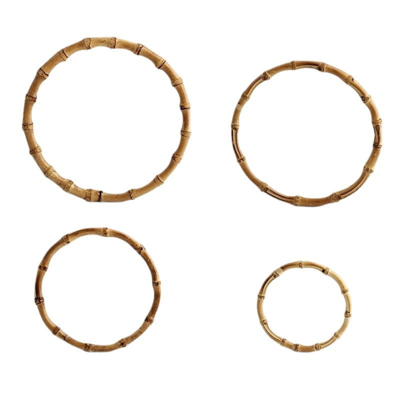 Natural Bamboo Handle Rings - Wholesale Direct for DIY Bags, Luggage & Accessories
