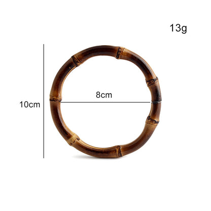 Natural Bamboo Handle Rings - Wholesale Direct for DIY Bags, Luggage & Accessories