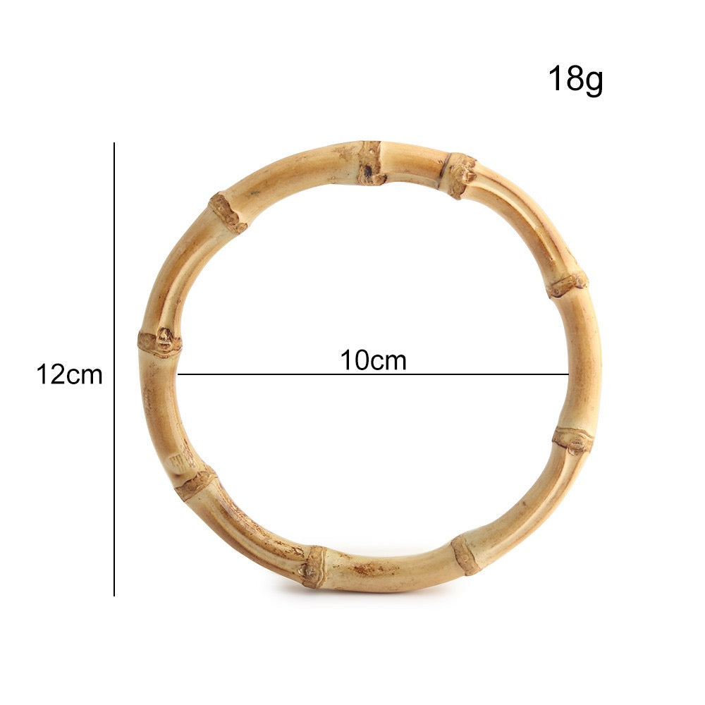 Natural Bamboo Handle Rings - Wholesale Direct for DIY Bags, Luggage & Accessories