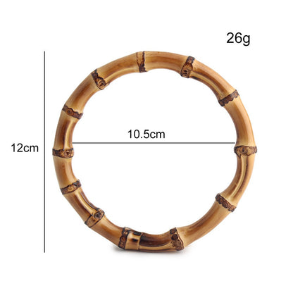 Natural Bamboo Handle Rings - Wholesale Direct for DIY Bags, Luggage & Accessories