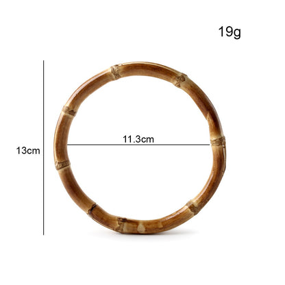 Natural Bamboo Handle Rings - Wholesale Direct for DIY Bags, Luggage & Accessories