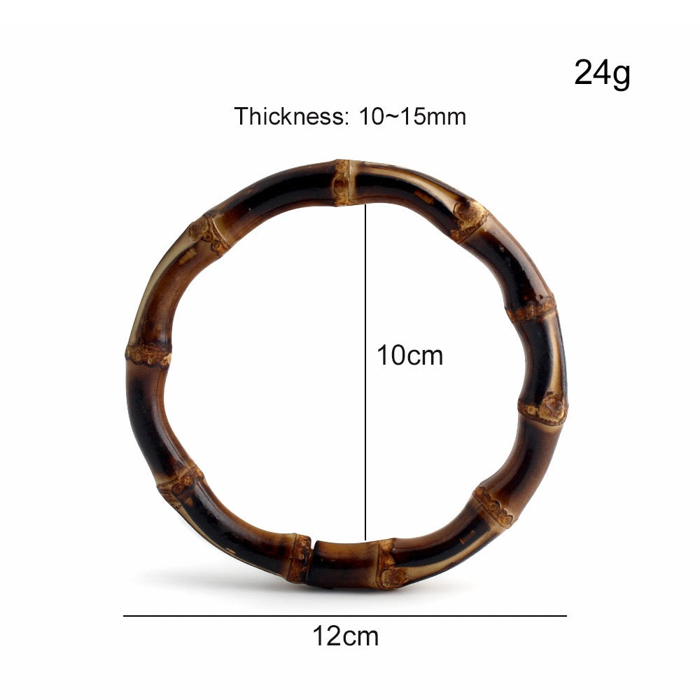 Natural Bamboo Handle Rings - Wholesale Direct for DIY Bags, Luggage & Accessories
