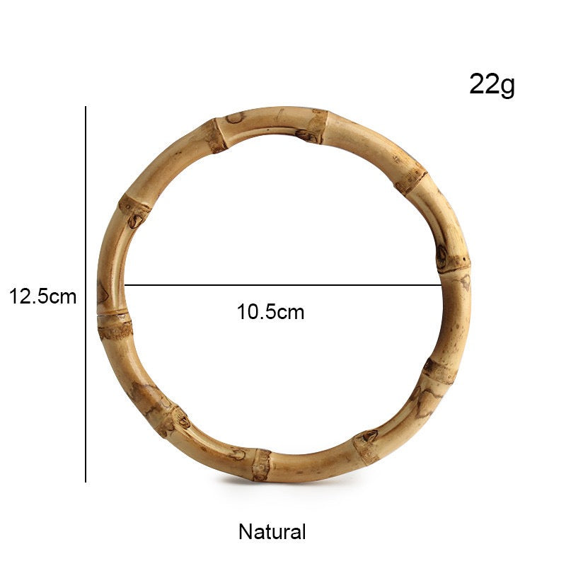 Natural Bamboo Handle Rings - Wholesale Direct for DIY Bags, Luggage & Accessories