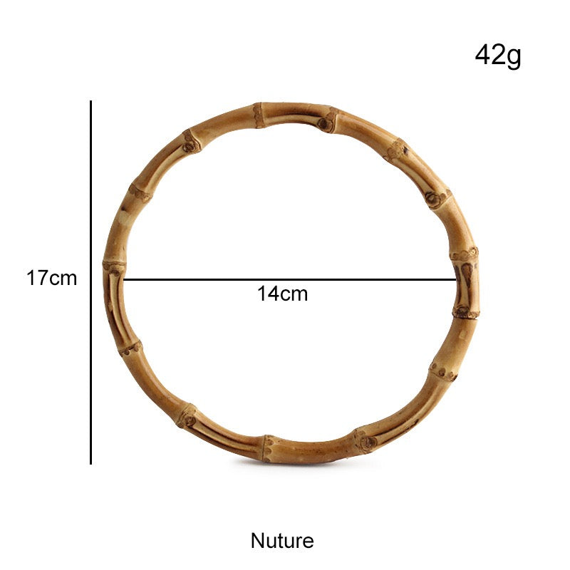 Natural Bamboo Handle Rings - Wholesale Direct for DIY Bags, Luggage & Accessories