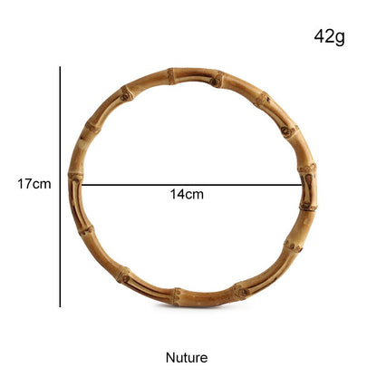 Natural Bamboo Handle Rings - Wholesale Direct for DIY Bags, Luggage & Accessories