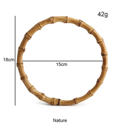 Natural Bamboo Handle Rings - Wholesale Direct for DIY Bags, Luggage & Accessories
