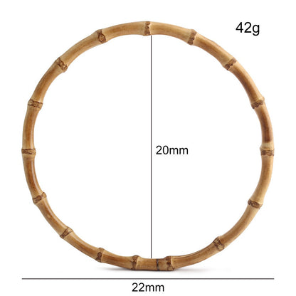 Natural Bamboo Handle Rings - Wholesale Direct for DIY Bags, Luggage & Accessories