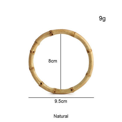Natural Bamboo Handle Rings - Wholesale Direct for DIY Bags, Luggage & Accessories