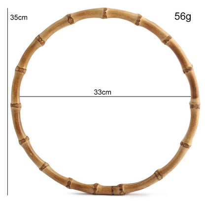 Natural Bamboo Handle Rings - Wholesale Direct for DIY Bags, Luggage & Accessories