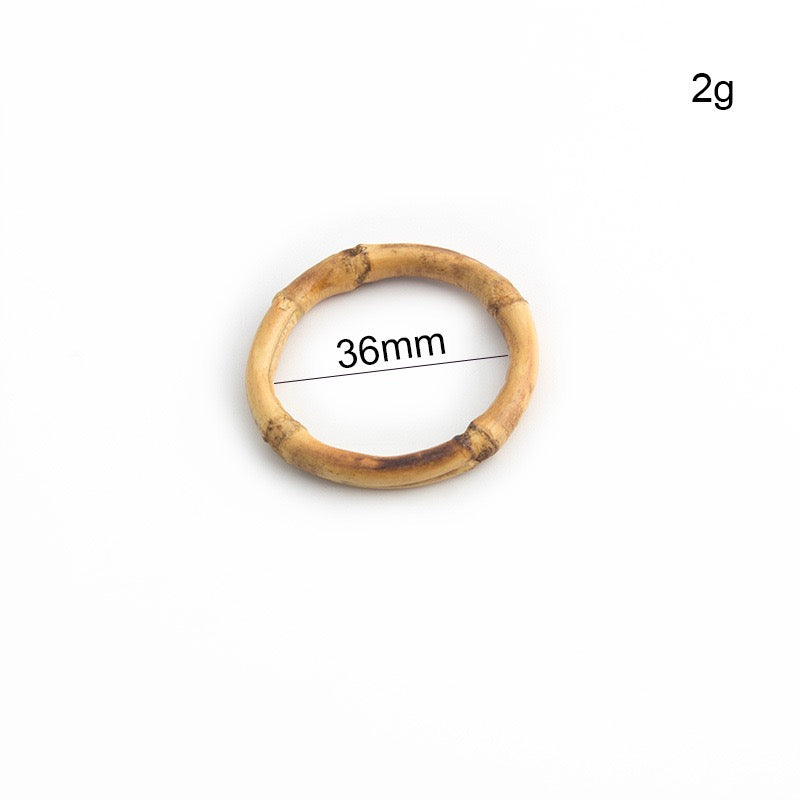 Natural Bamboo Handle Rings - Wholesale Direct for DIY Bags, Luggage & Accessories