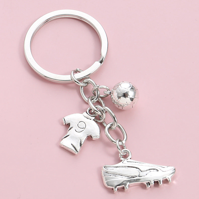 Hot-selling football keychains shoe keychains personalized football player World Cup souvenir keychains