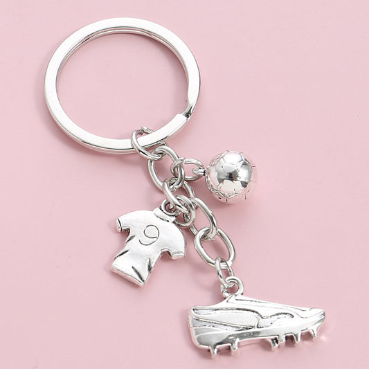 Hot-selling football keychains shoe keychains personalized football player World Cup souvenir keychains